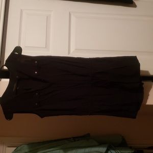 Banana Republic black button up Romper! Size 2 adjustable waist